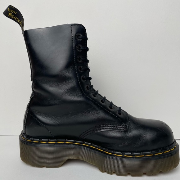 Vintage Dr. Martens England 1919 Black Holy Grail Envy Quad Platform Boots UK 7 - Picture 6 of 16